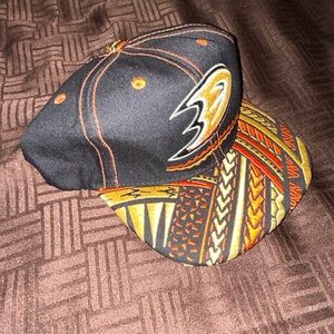 Gold Anaheim Ducks Hat